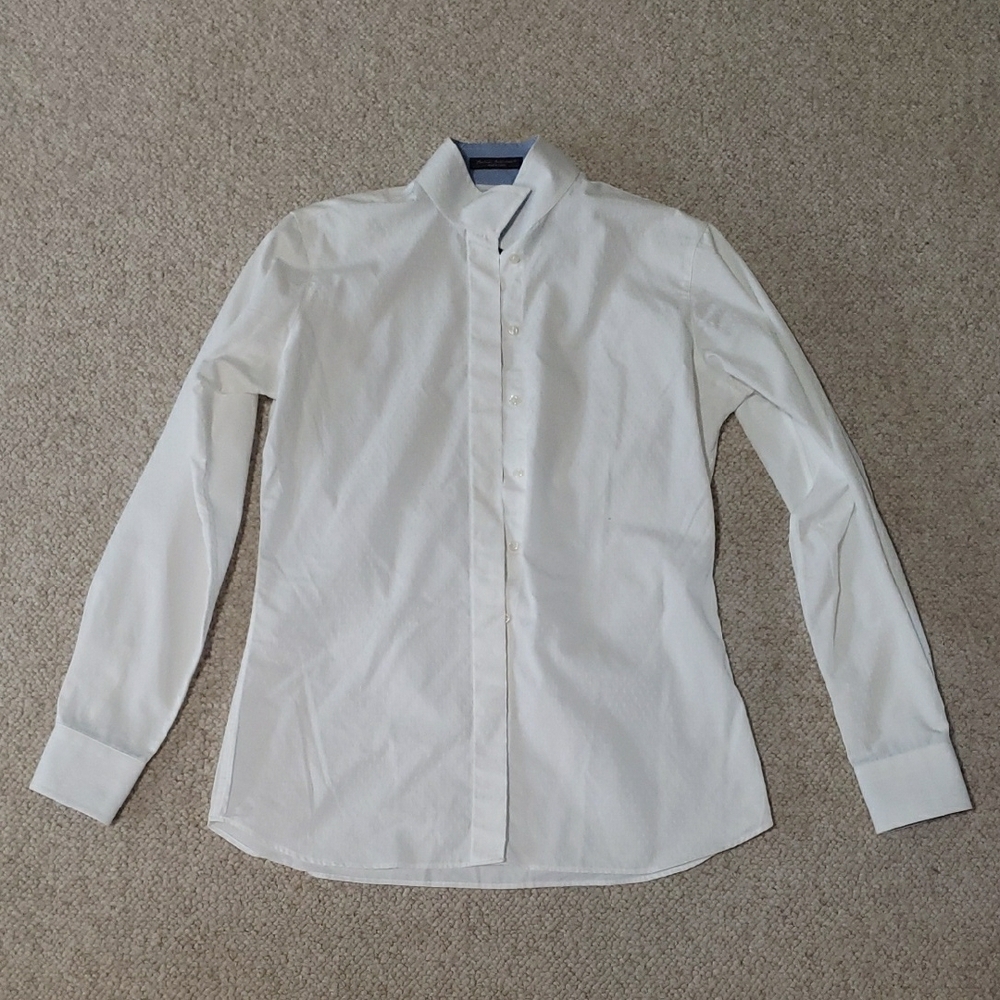 Beacon White Button Down Shirt with Long Sleeves